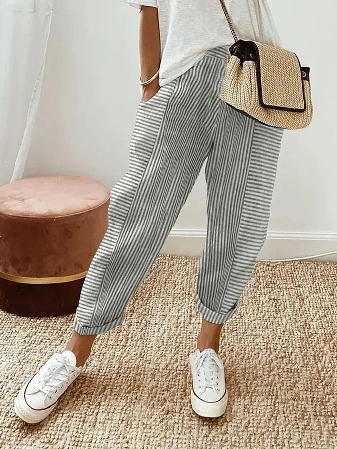 Loraine | Striped Trousers