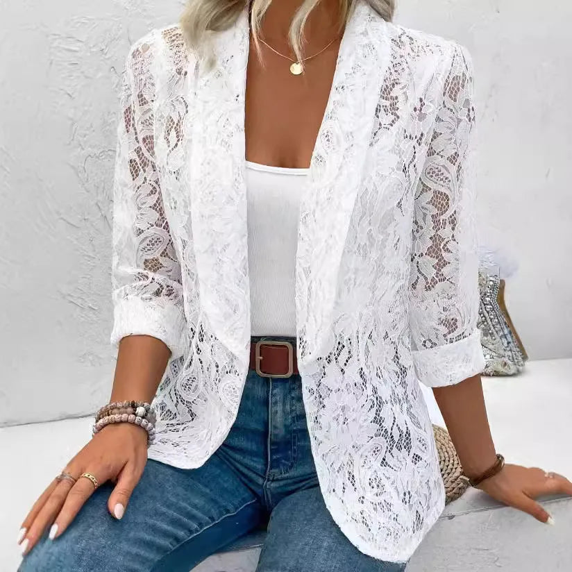 Claire | Elegant Lace Blazer