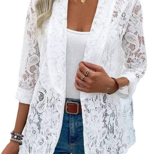 Claire | Elegant Lace Blazer