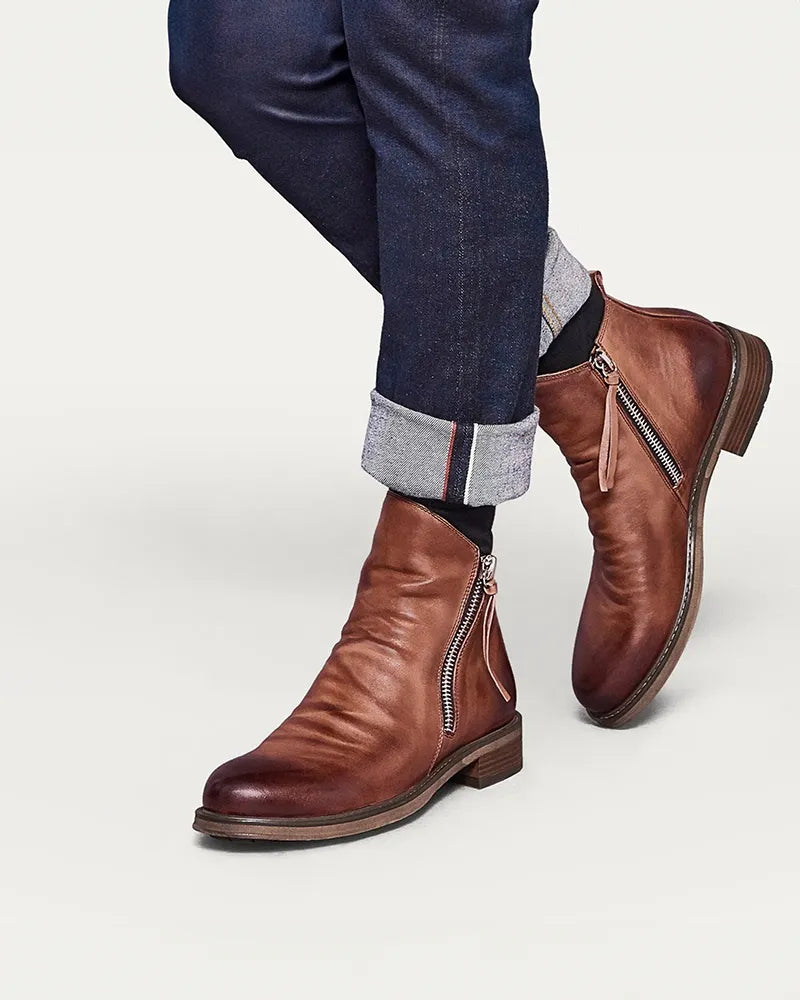 Thoren | Stylish Leather Ankle Boots