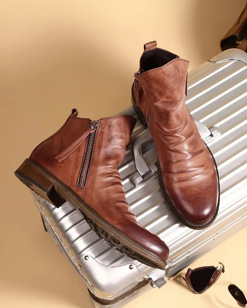 Thoren | Stylish Leather Ankle Boots