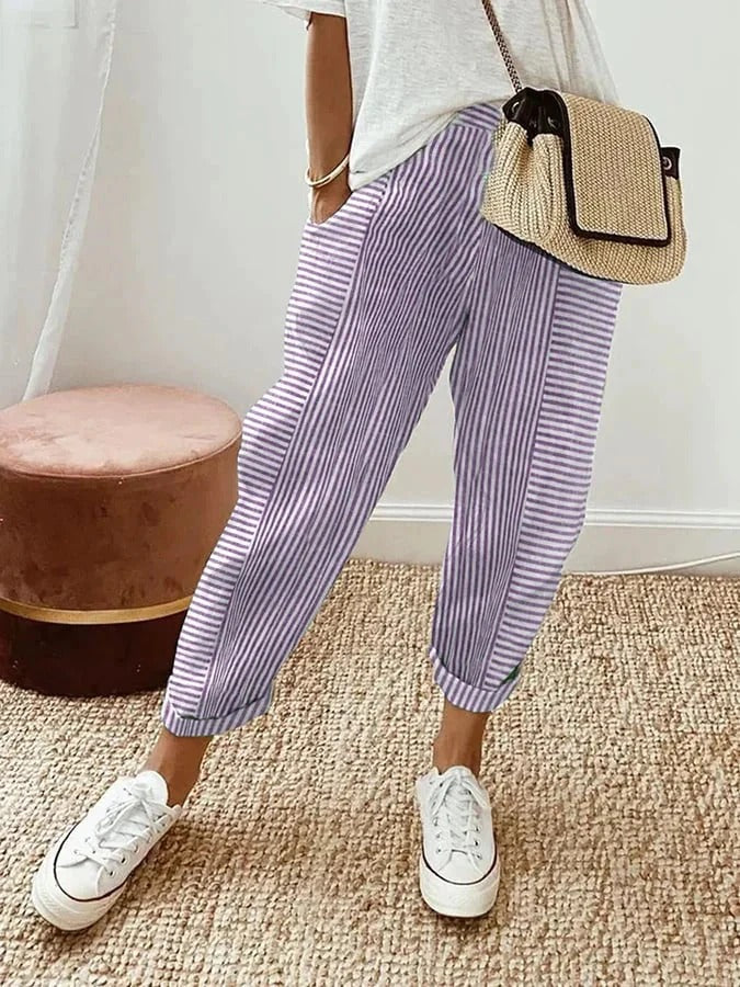 Loraine | Striped Trousers