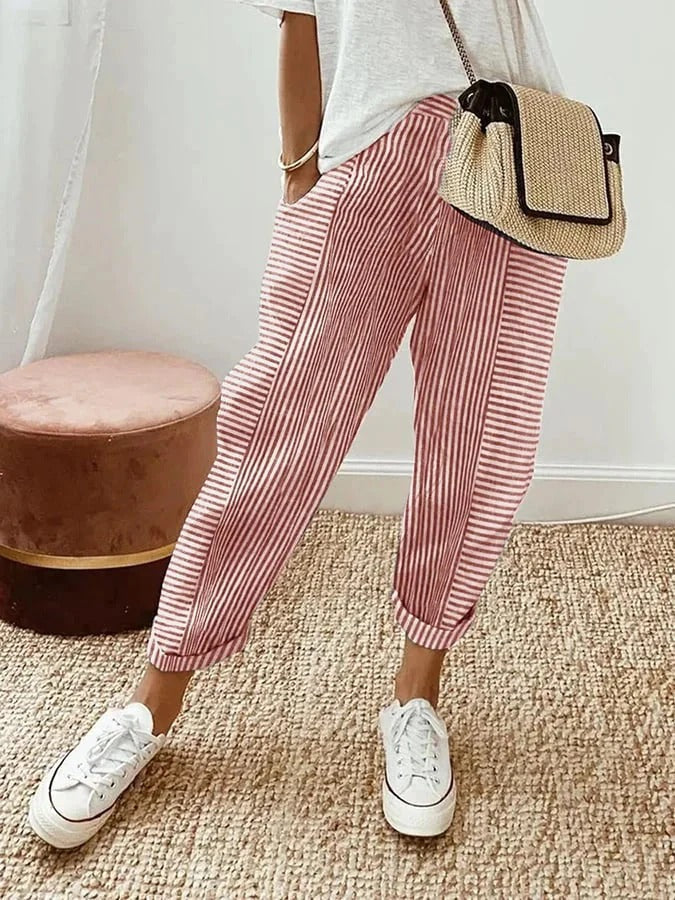 Loraine | Striped Trousers