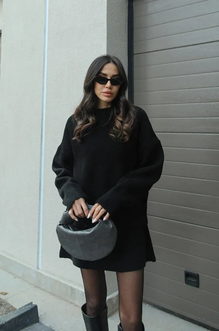 Daisy | Knitted Skirt Suit Set