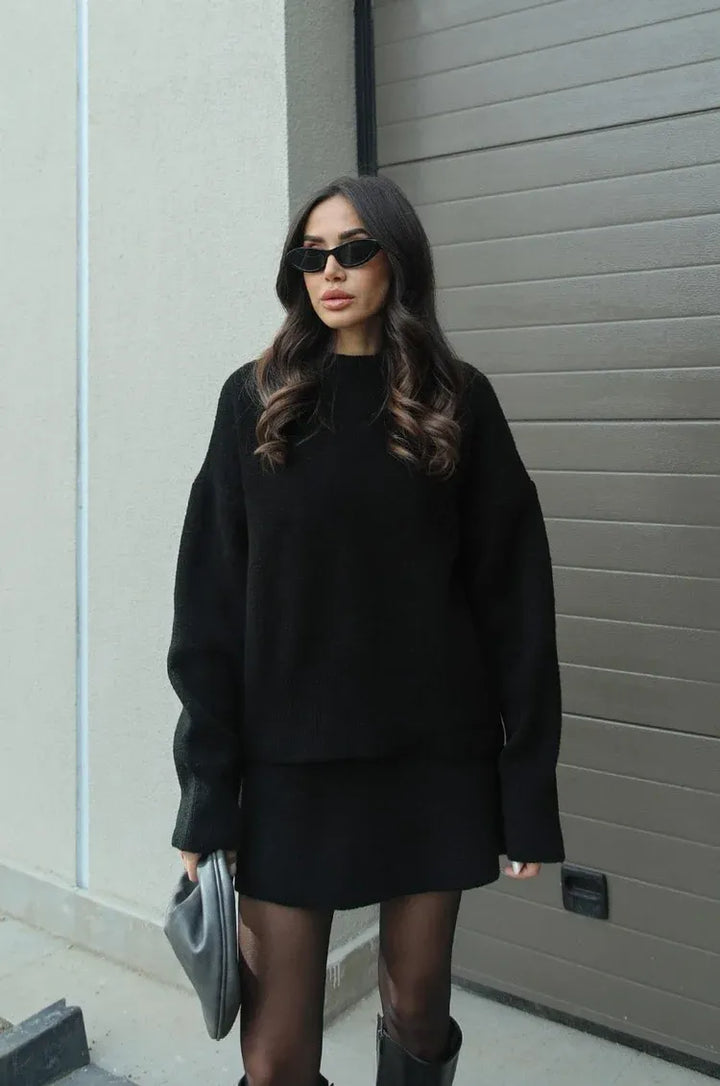 Daisy | Knitted Skirt Suit Set