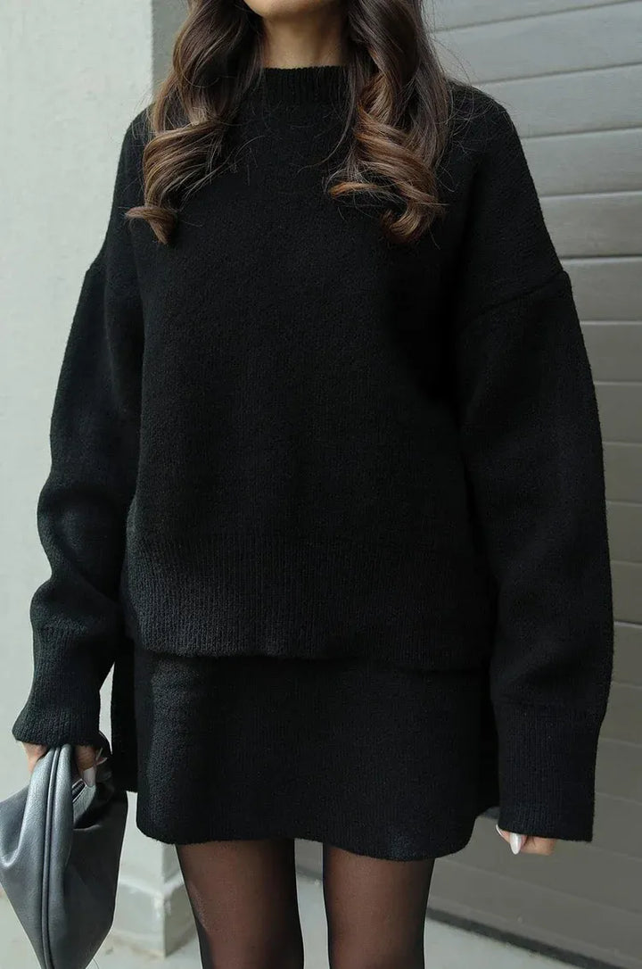 Daisy | Knitted Skirt Suit Set