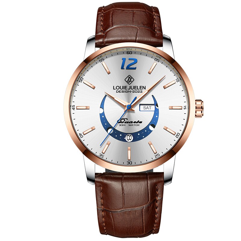 Elegant Lunar Phase Timepiece